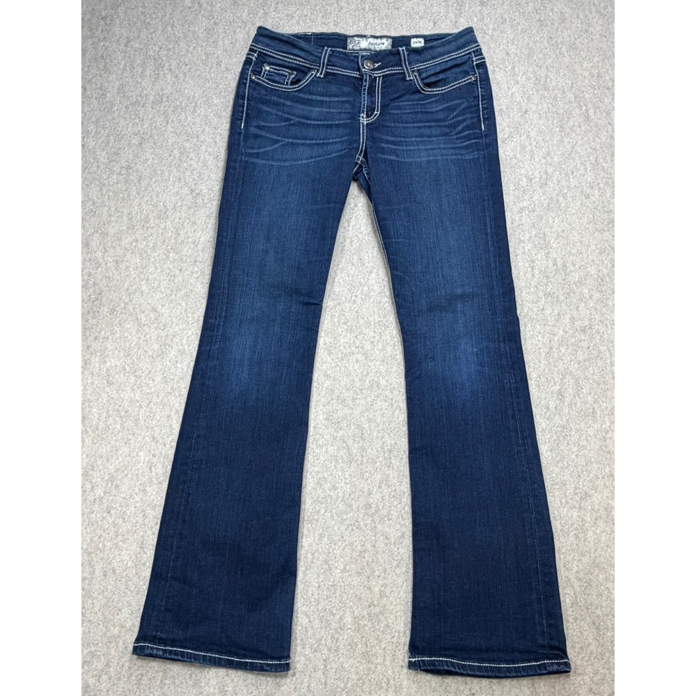 BKE Jeans Bootcut Womens 29R Addison Blue Denim Y2K Bling Western Cowgirl Boho